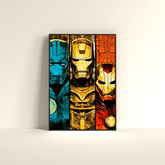 Iron Legacies: A Poster Showcasing Iron Man Through the Ages